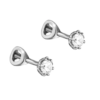 Серьги пусеты с105064рв серебро