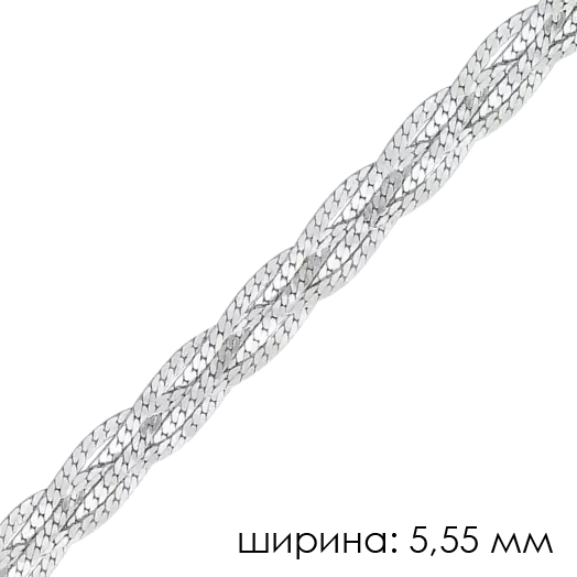 Цепь НЦ22-008Ю-3 d0.40 серебро Полновесная_1