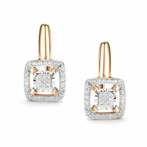 Серьги 26249-100 золото