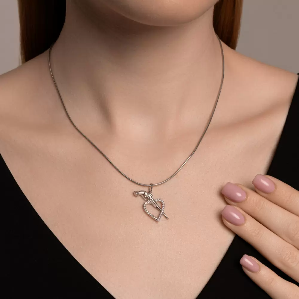 Подвеска 94033207 серебро Сердце