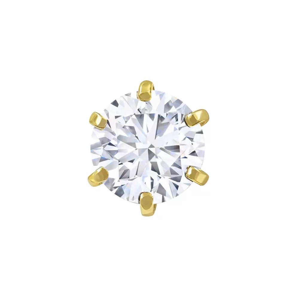 Серьги пусета одиночная ПС-1622-6400-4 серебро ЭТОКРАСИВО._1