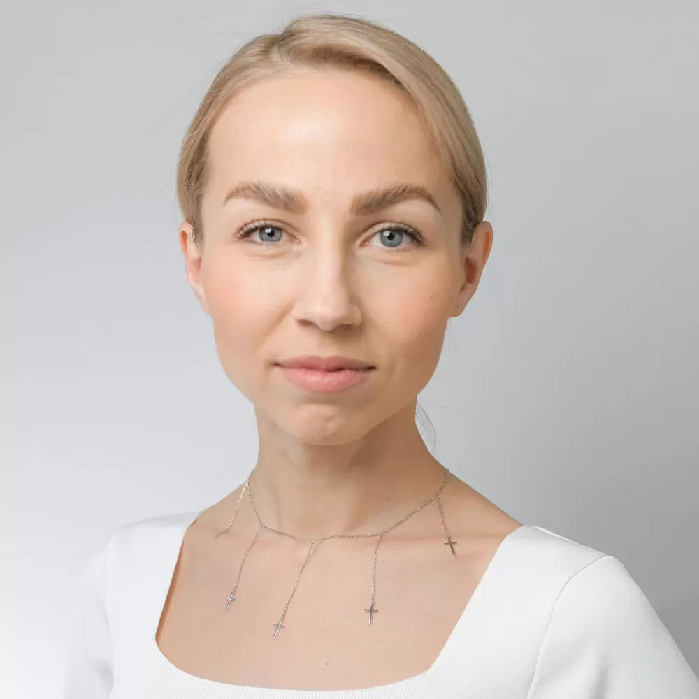Колье 9321053-00245 серебро Крест