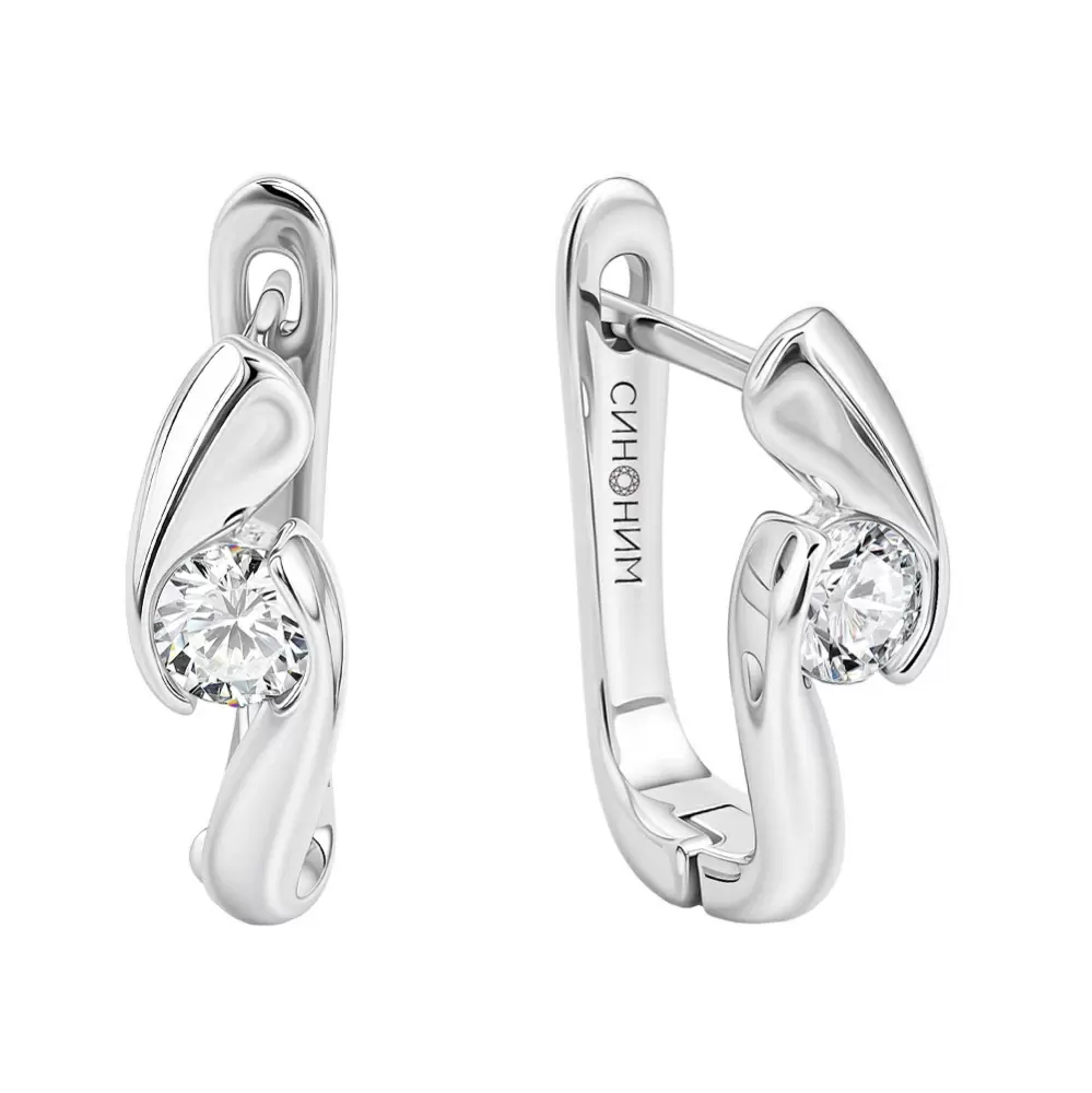 Серьги 192-013050 серебро