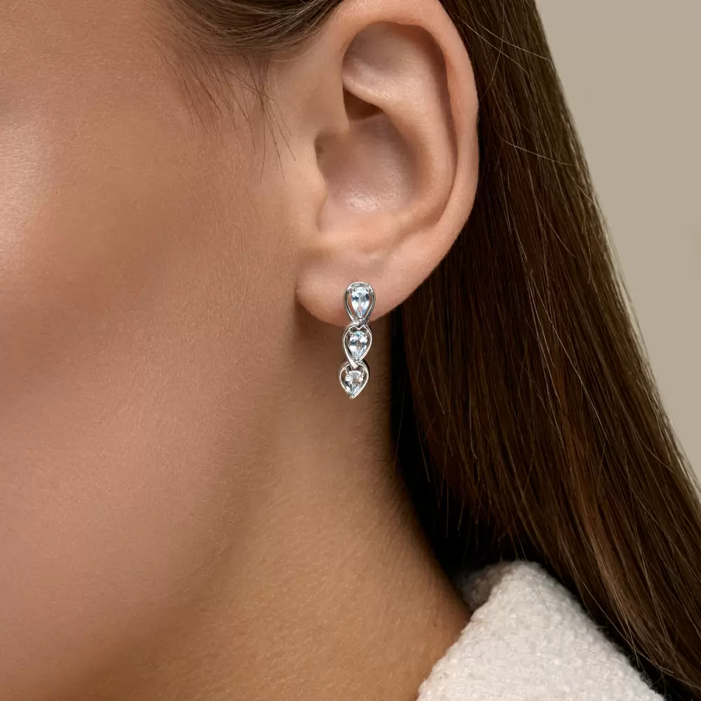 Серьги 92025388 серебро