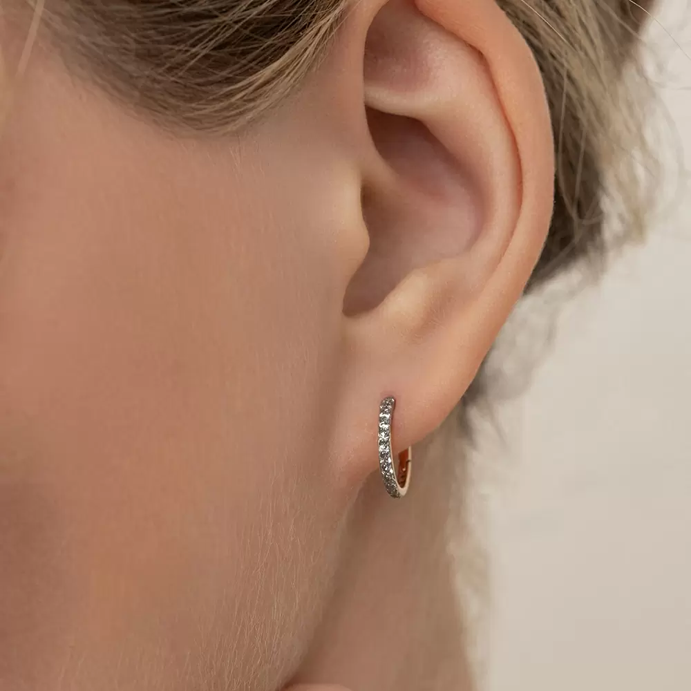 Серьги конго СргЛ84Кнг-10-пар-бцФ-з585 золото_1