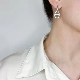 Серьги подвесные 503434400 ювелирный сплав_1