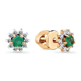 Серьги пусеты 2-104191-00-01 золото_0
