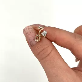 Серьги пусеты 2-402256-00-00 золото_1