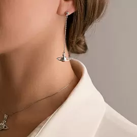Серьги подвесные 12-72-0001-15391 серебро Вивьен Вествуд_1