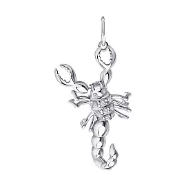 Подвеска 94030028 серебро Скорпион_0