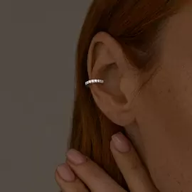 Серьги кафф 94170263 серебро_1