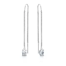 Серьги продевки 48448 серебро_0