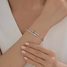 Браслет жесткий 94051502 серебро Картье Гвоздь_1