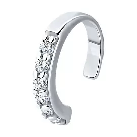 Серьги кафф 94170263 серебро_0