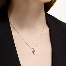 Подвеска 94030180 серебро Дельфин_1