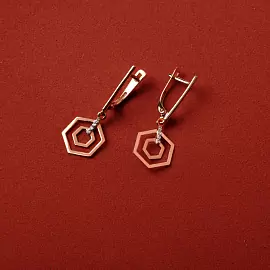 Серьги подвесные 500102-1102 золото_2