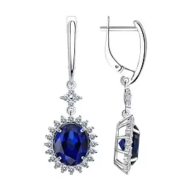 Серьги подвесные 88020064 серебро_0
