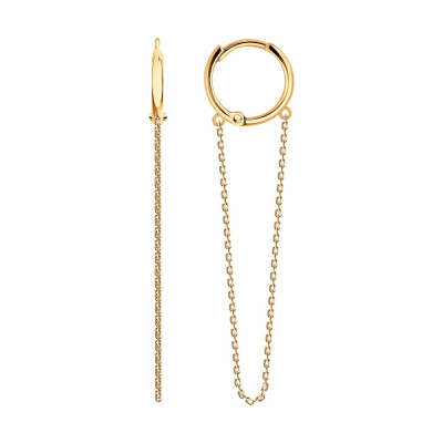 Серьги конго 0200781 золото