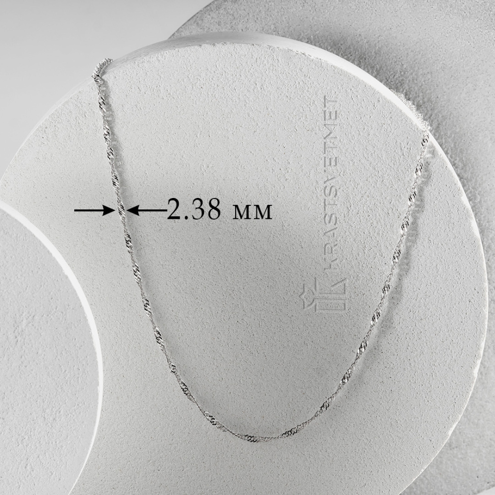 Цепь НЦ22-028Ю-3 d0.40 серебро Полновесная_4