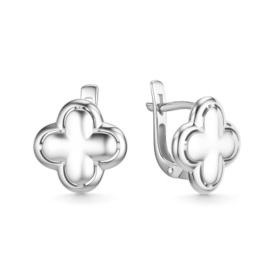 Серьги с5521 (925) серебро Ван Клиф