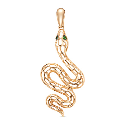 Подвеска 0307568 золото змея
