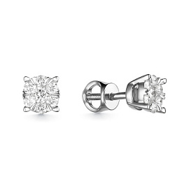 Серьги пусеты С.754-220 золото