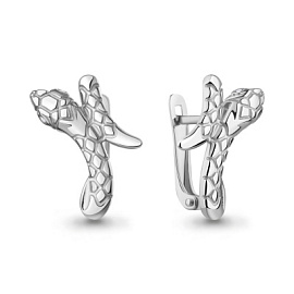 Серьги 400556А.5 серебро змея