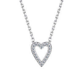 Колье 06-4065.00КЦ-00 серебро Сердце