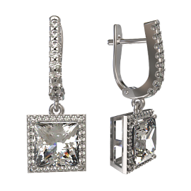 Серьги подвесные 1031482-01110 серебро