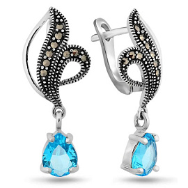 Серьги подвесные 656495 серебро