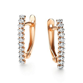 Серьги дорожка 26443-100 золото
